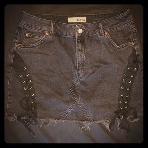 Topshop denim skirt